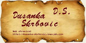 Dušanka Škrbović vizit kartica